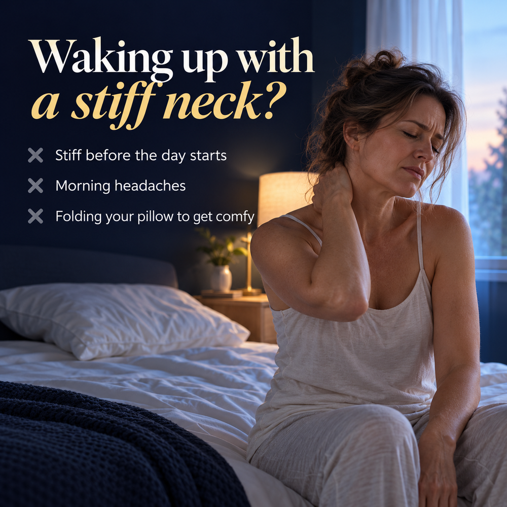 Waking up with a stiff neck?