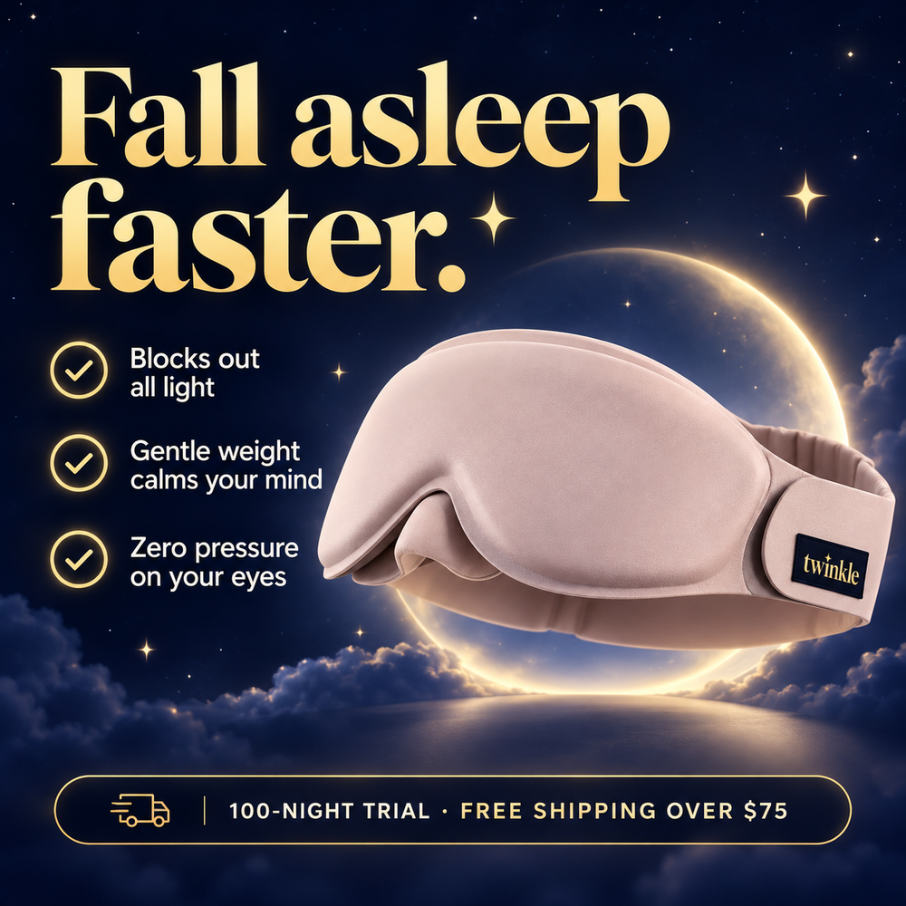 Twinkle Weighted Sleep Mask: fall asleep faster
