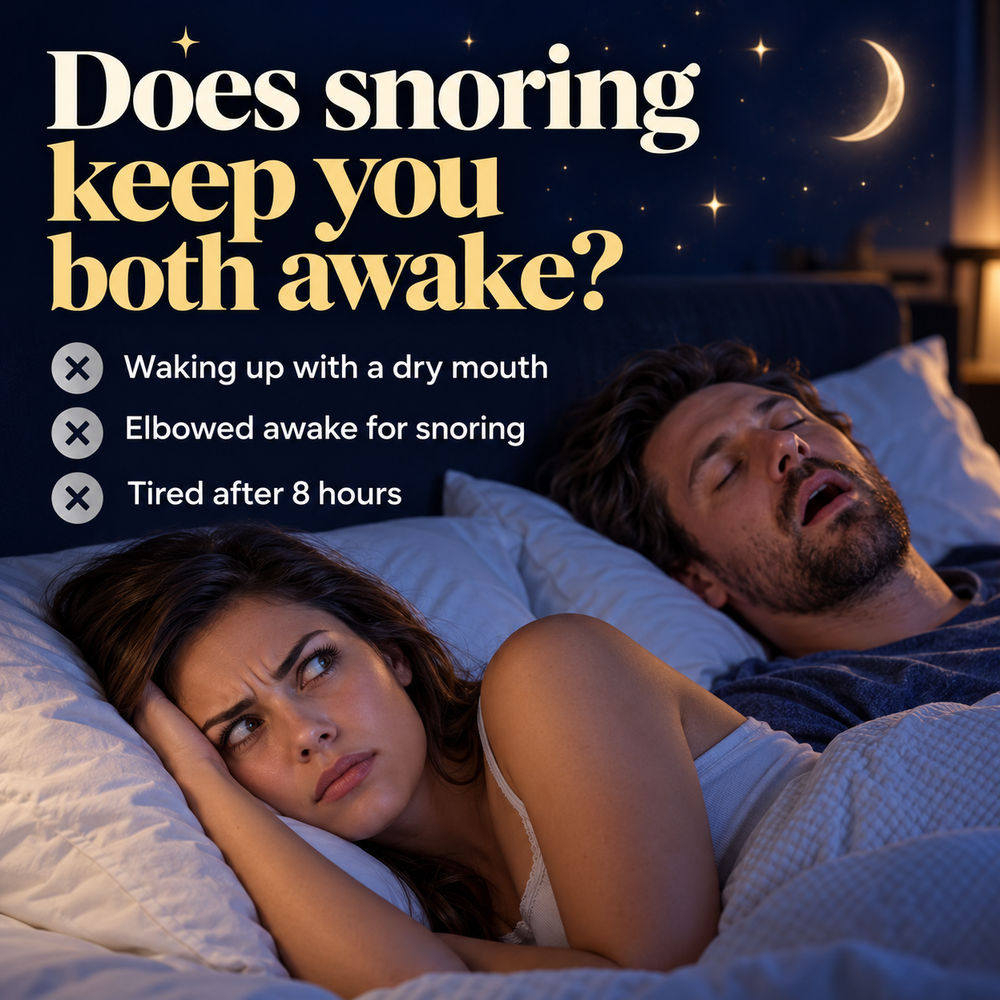 Does snoring keep you both awake?