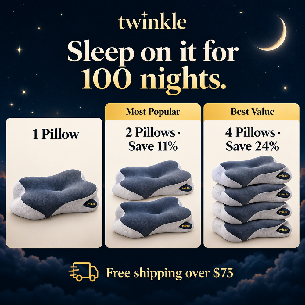 Sleep on it for 100 nights: 2 pillows save 11%, 4 pillows save 24%