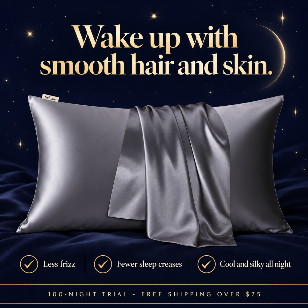 Twinkle Mulberry Silk Pillowcase: wake up with smooth hair and skin