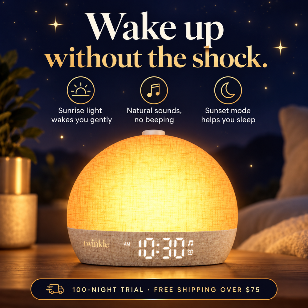 Twinkle Sunrise Alarm Clock: wake up without the shock